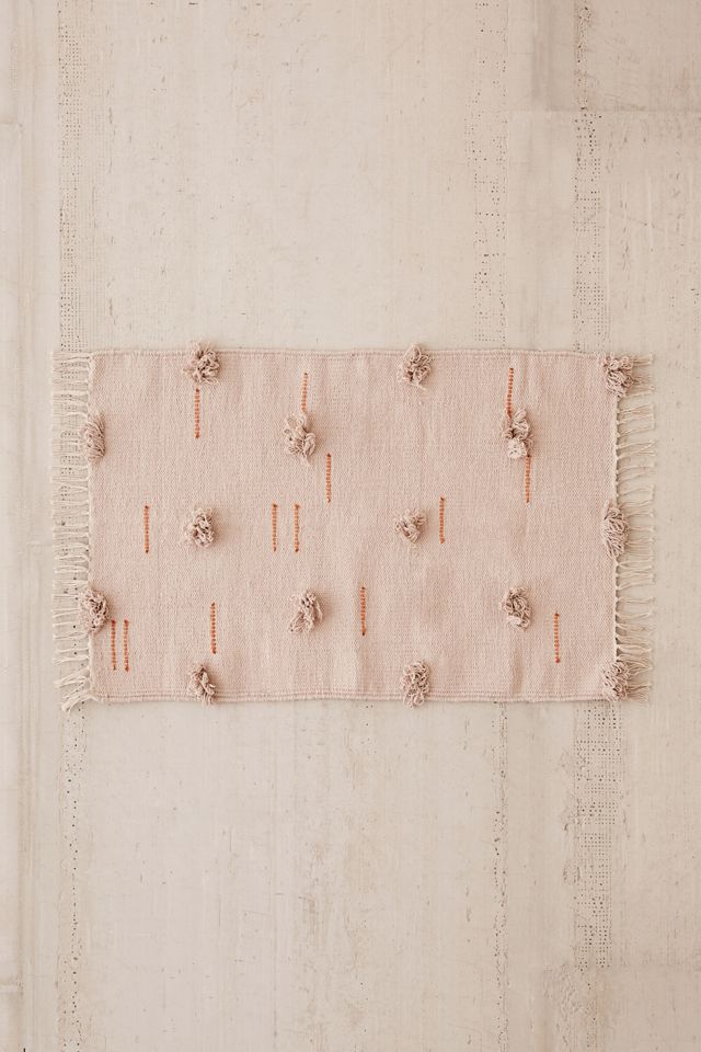 Tufted Fringe Pom Rug | Urban Outfitters