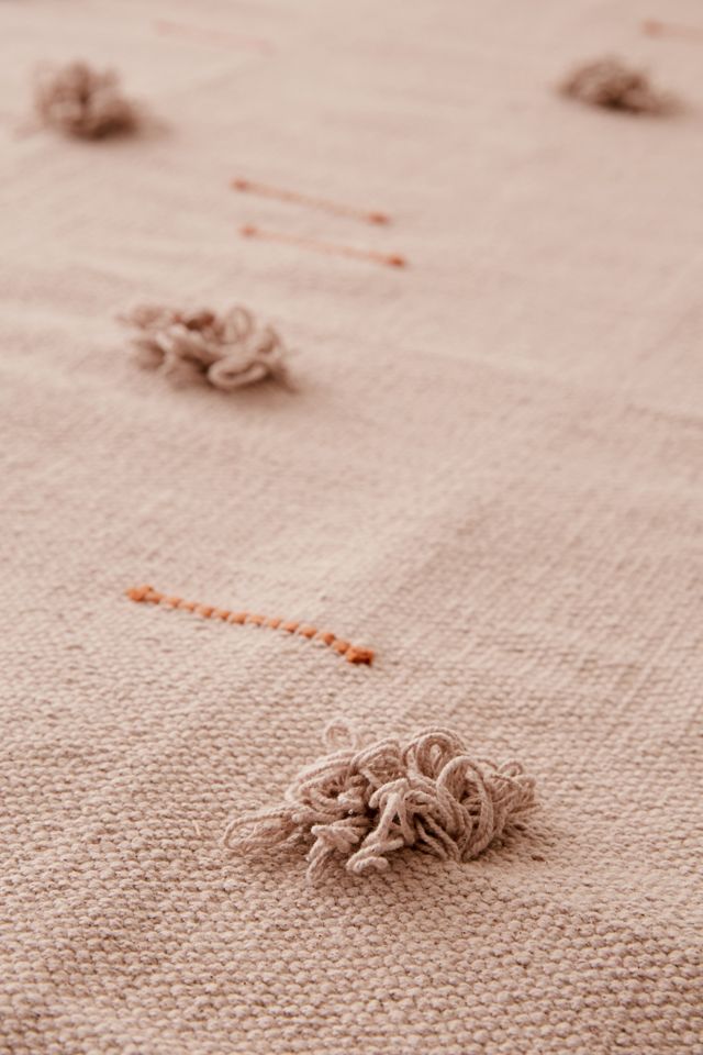 Tufted Fringe Pom Rug | Urban Outfitters