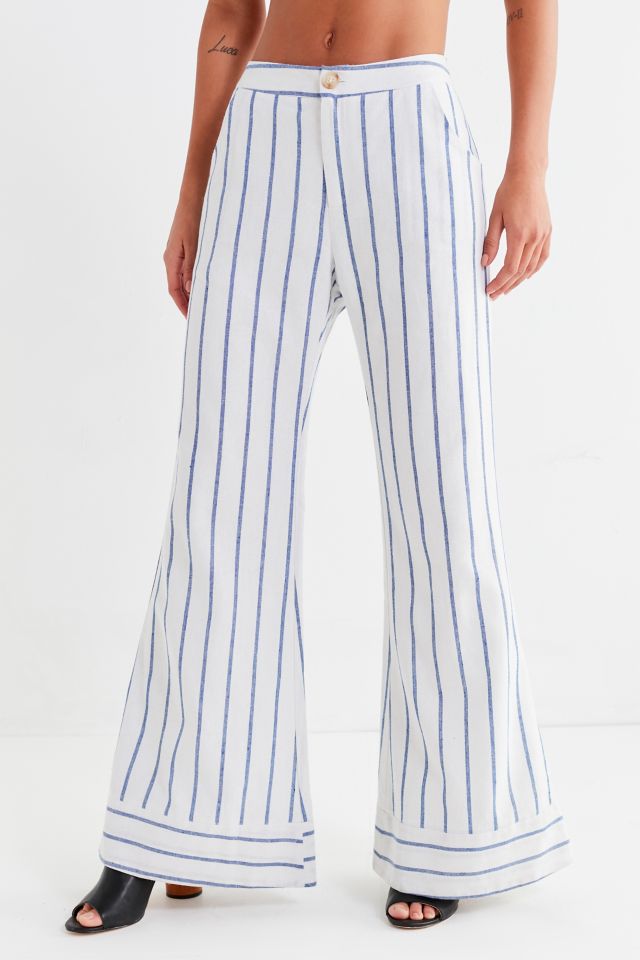 Pantalon évasé à rayures Isla Lucca Couture #1