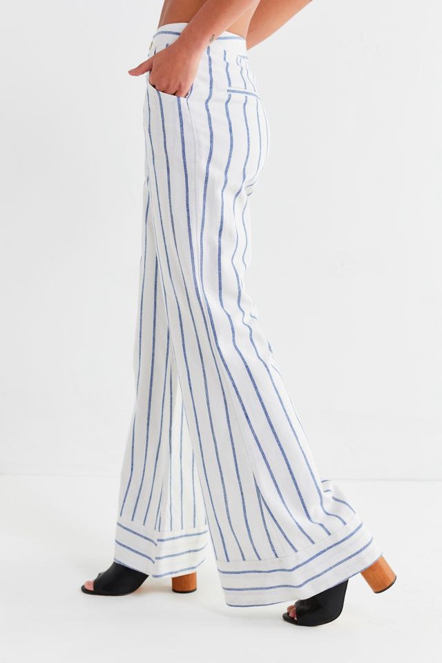 Pantalon évasé à rayures Isla Lucca Couture #3
