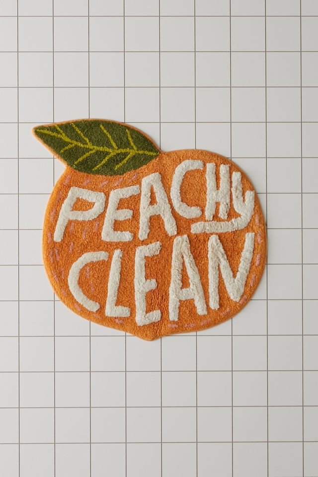 just peachy bathroom decor