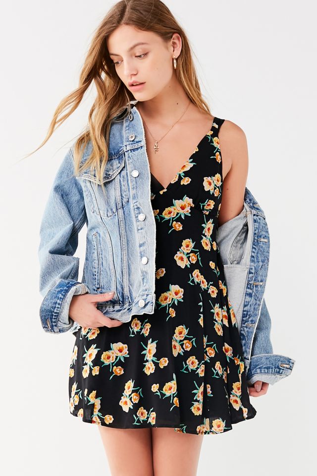 UO Evelyn Empire Waist Mini Dress #1