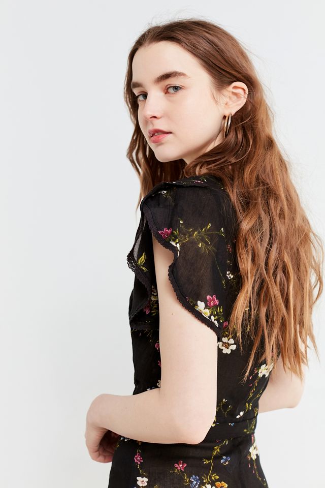 UO Marie Prairie Wrap Jumpsuit #1