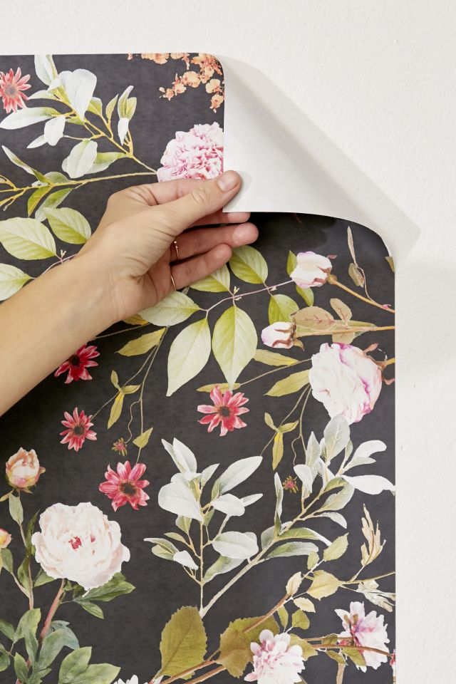 Daniella Midnight Floral Removable Wallpaper | Urban Outfitters