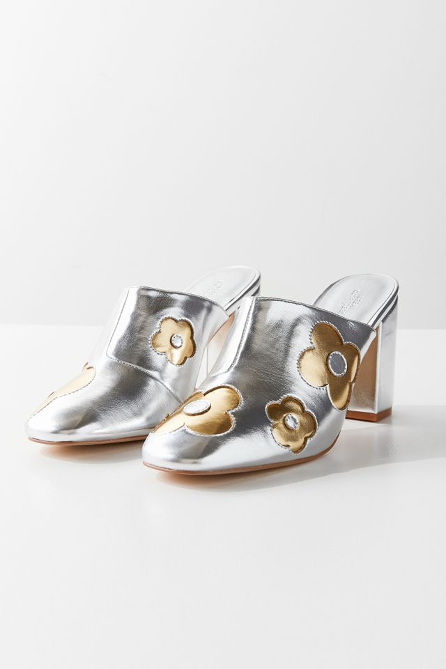 Flora Metallic Mule Heel #1