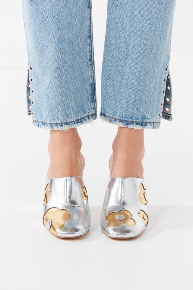 Flora Metallic Mule Heel #2