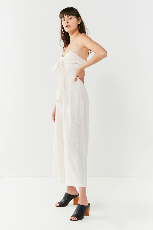 ASTR The Label Mara Tie-Front Linen Jumpsuit #3