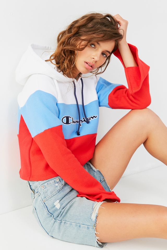 Champion Reverse Weave Cropped Bell-Sleeve Hoodie #1