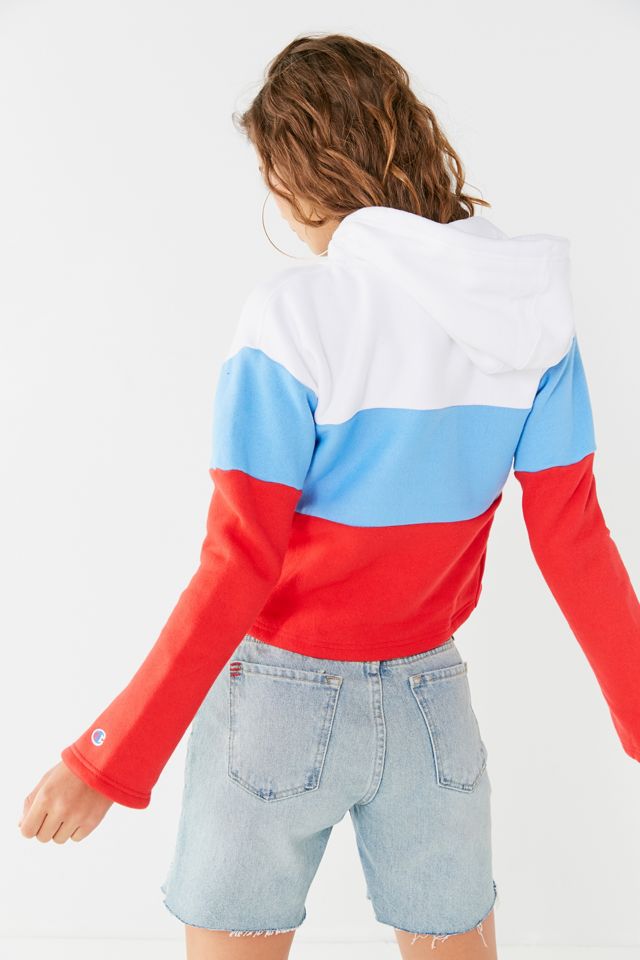 Champion Reverse Weave Cropped Bell-Sleeve Hoodie Urban Outfitters