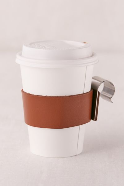 Kikkerland Design Leather Bike Cup Holder Urban Outfitters