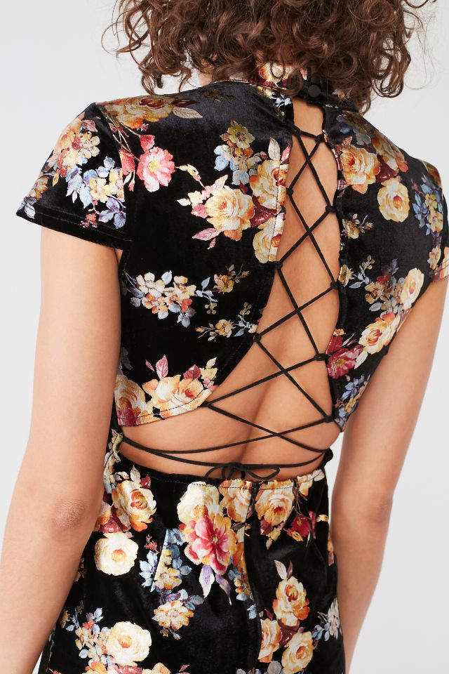 I.AM.GIA Aoki Black Mock-Neck Lace-Up Dress #3