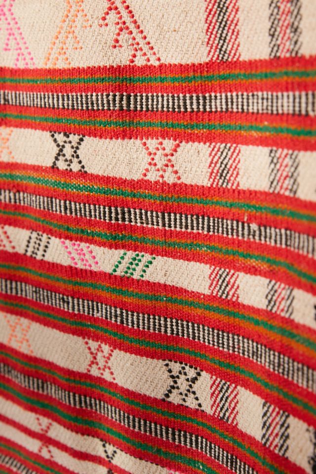 Vintage Plaid Embroidered Textile #3