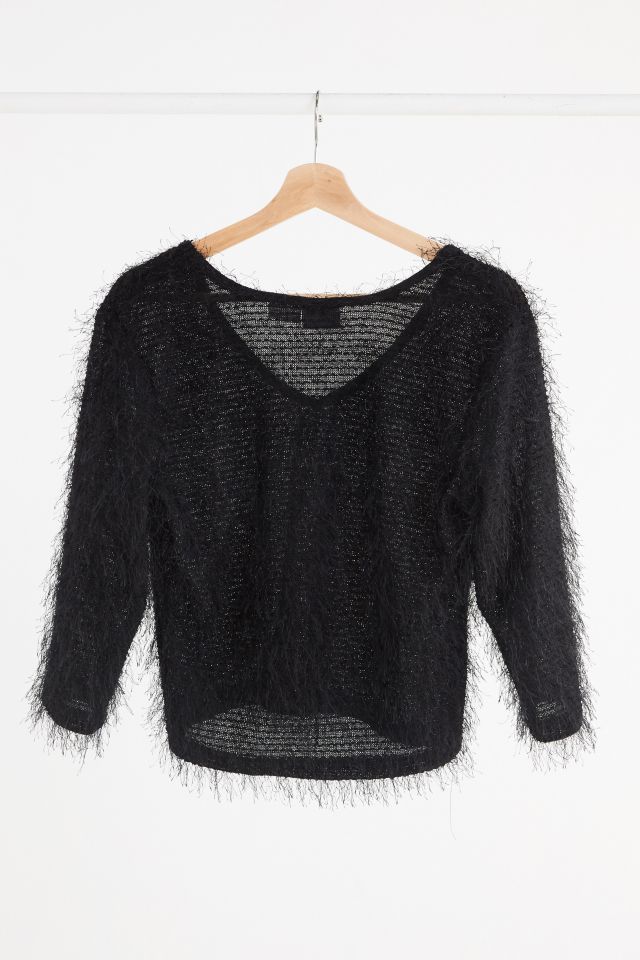 Vintage ‘90s Fuzzy Black Sweater #2