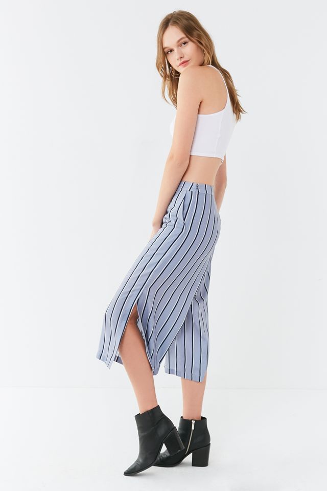J.O.A. Side Slit Striped Culotte Pant #2