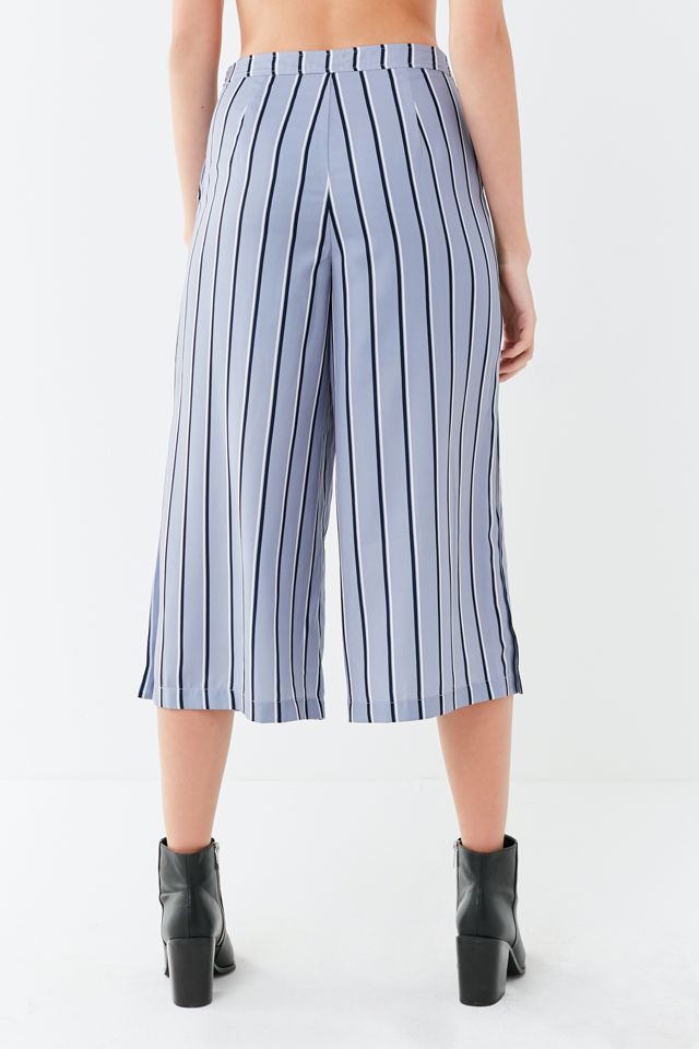 J.O.A. Side Slit Striped Culotte Pant #3