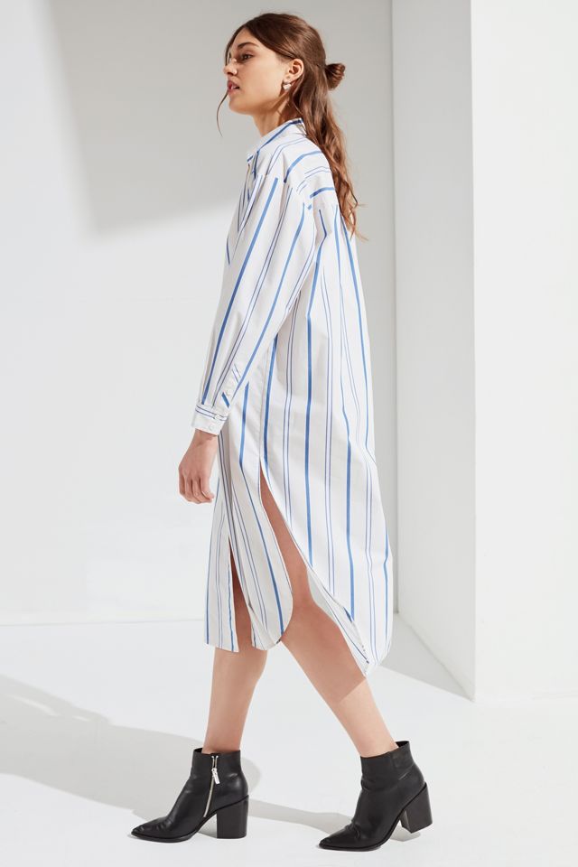 UO Marqui Button-Down Midi Shirt Dress #1