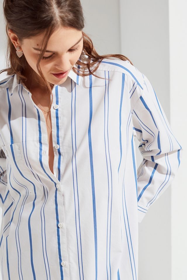 UO Marqui Button-Down Midi Shirt Dress #2