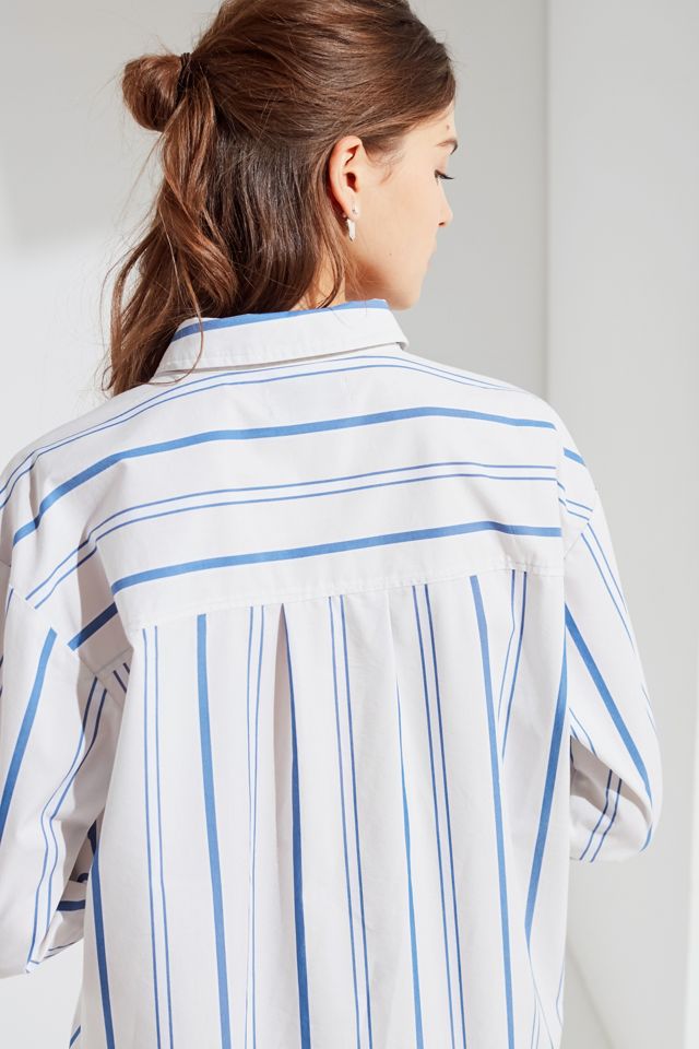 UO Marqui Button-Down Midi Shirt Dress #5