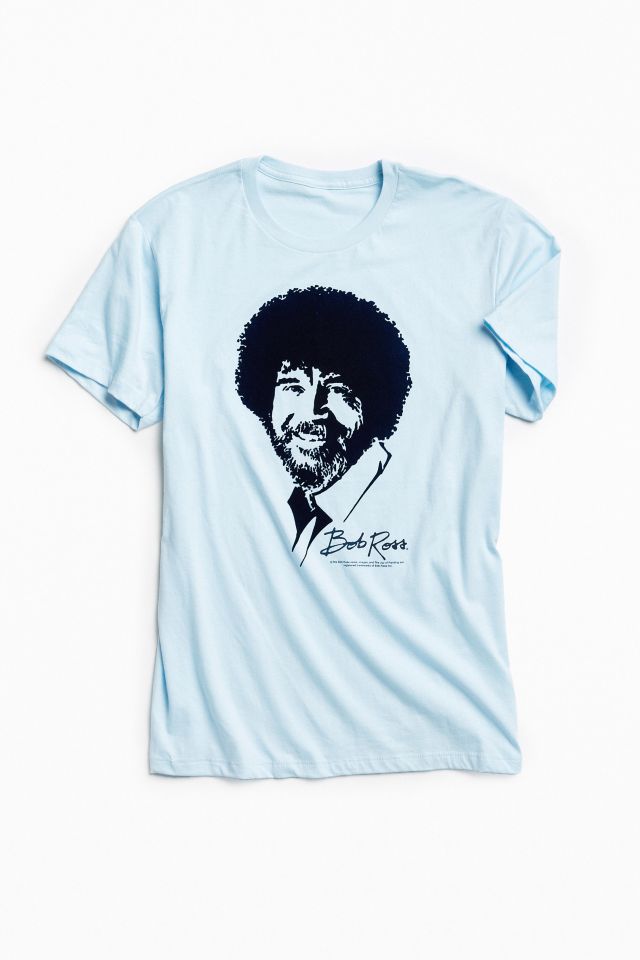 Flocked Bob Ross Tee
