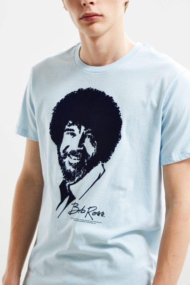Flocked Bob Ross Tee #1
