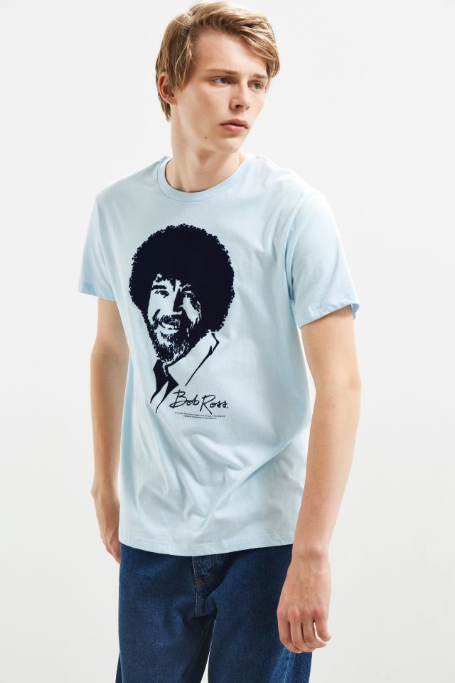 Flocked Bob Ross Tee #2