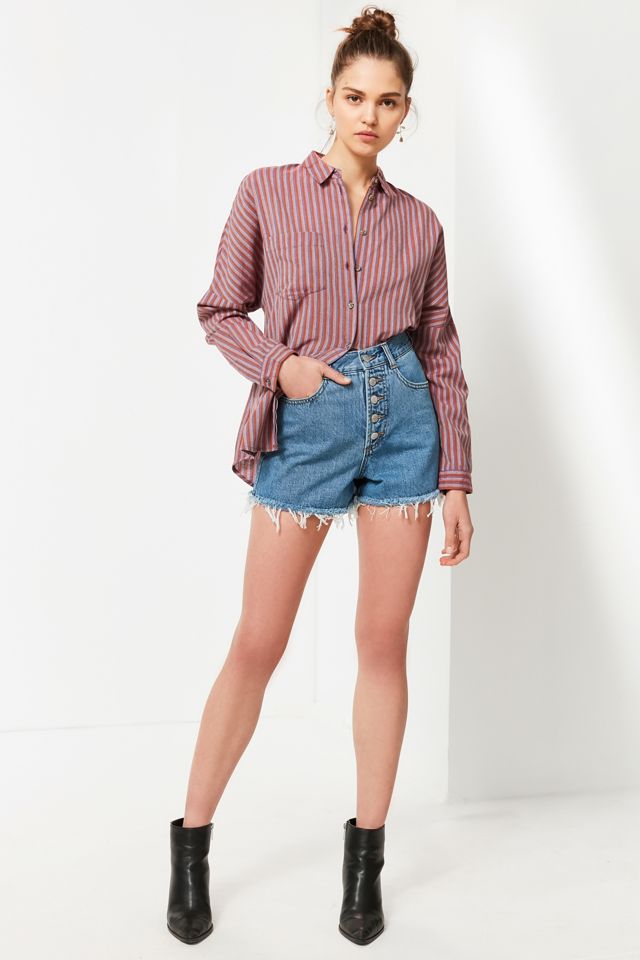 BDG Hazel High-Rise Denim Short - Indigo #4