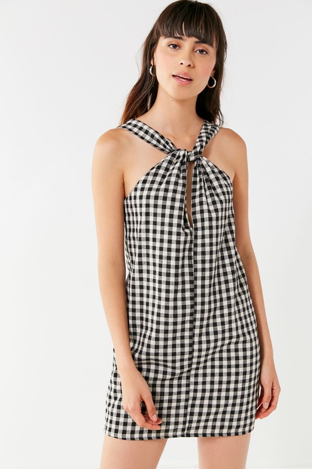 Heartloom Gingham Halter Mini Dress #3