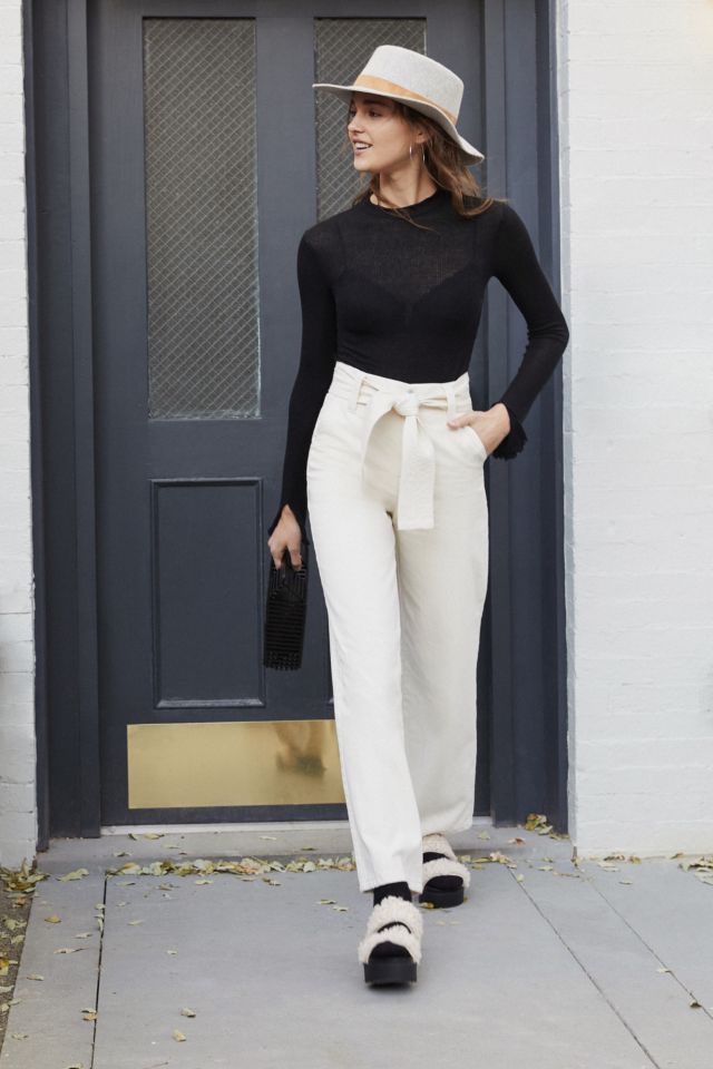 BDG High + Wide Tie Belt Jean #3