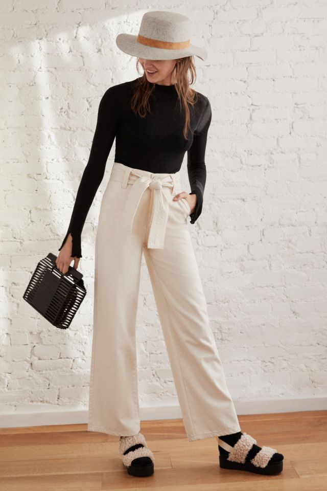 BDG High + Wide Tie Belt Jean #5
