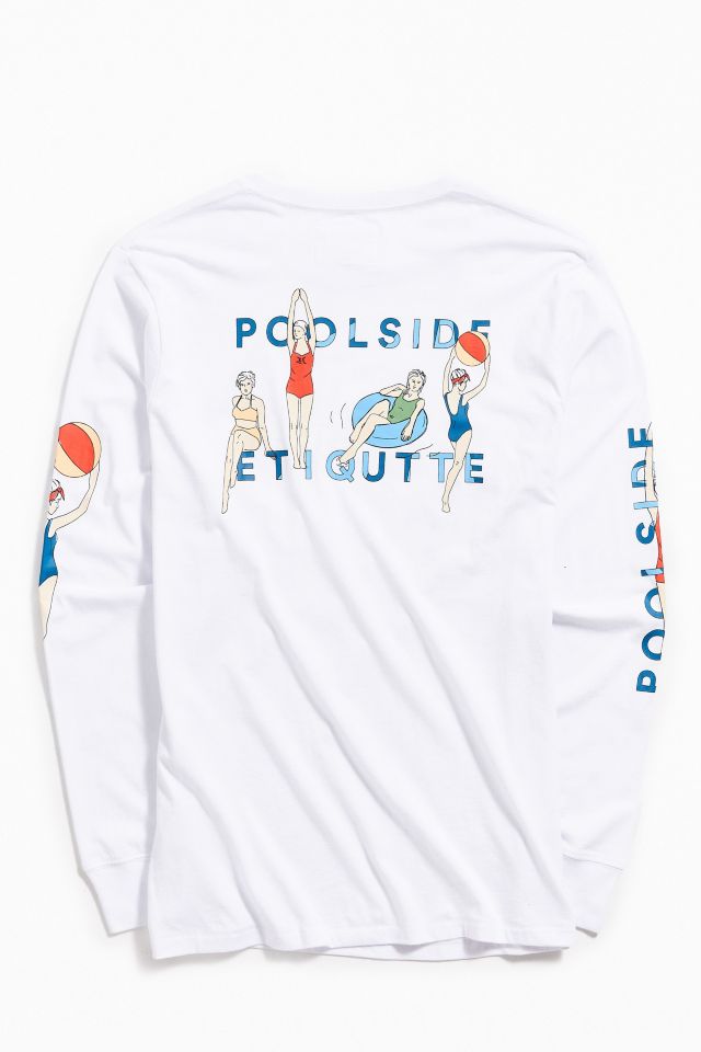 Barney Cools Poolside Etiquette Long Sleeve Tee