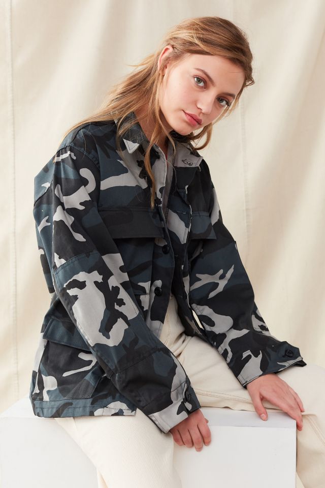 Camo Utility Shirt Jacket