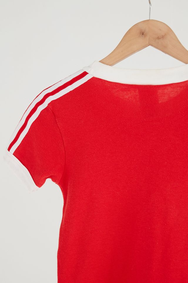 Vintage adidas Red Faded Logo Tee #3