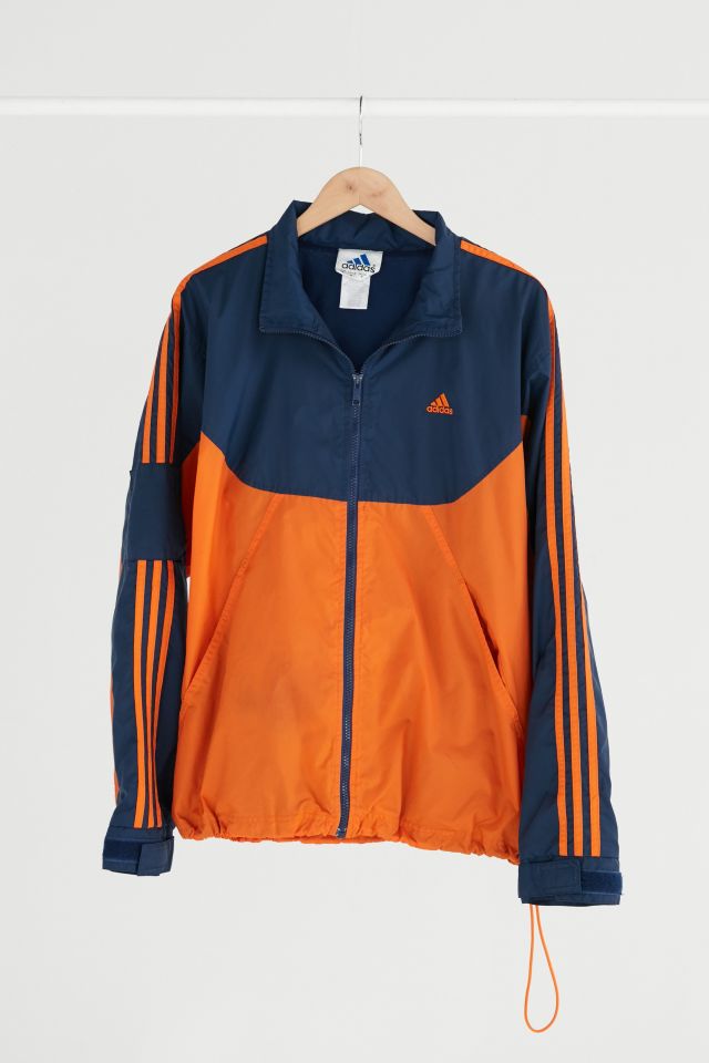 Adidas hotsell windbreaker orange