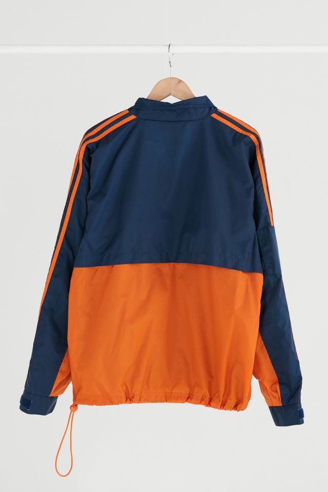 Vintage adidas Navy + Orange Windbreaker Jacket #2