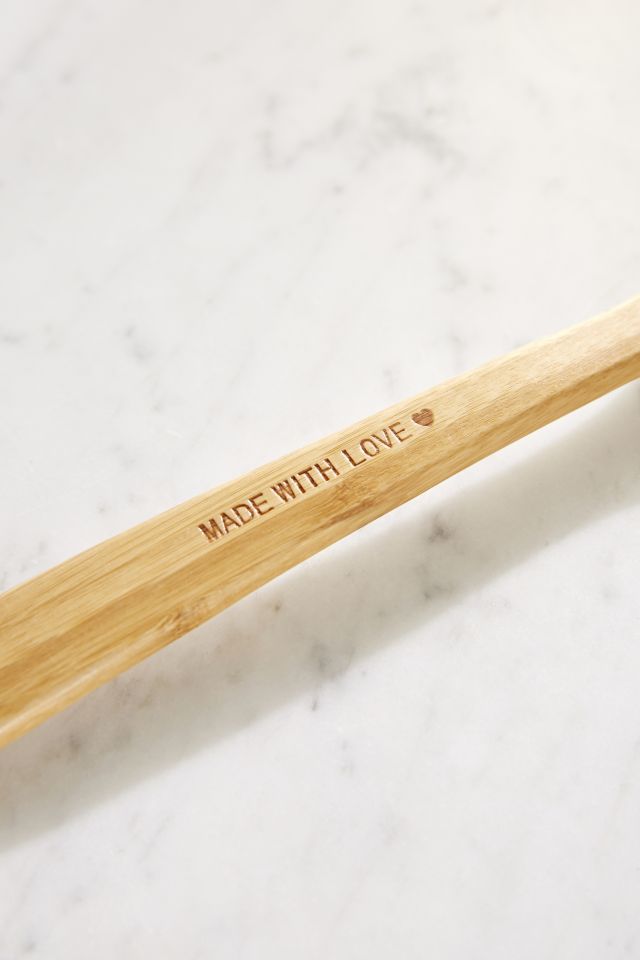 Heart-Shaped Bamboo Serving Spoon #2