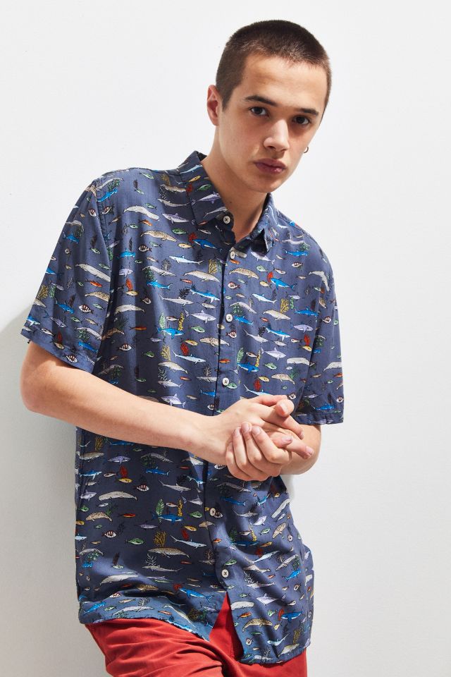 Barney Cools Sea Life Short Sleeve Button-Down Shirt #1