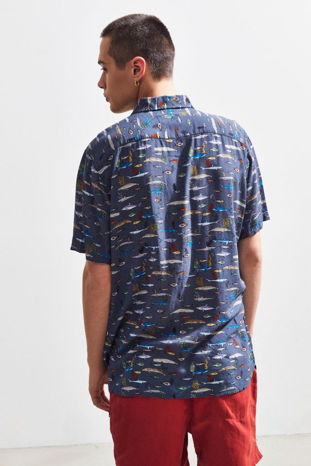 Barney Cools Sea Life Short Sleeve Button-Down Shirt #3