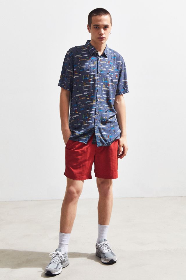 Barney Cools Sea Life Short Sleeve Button-Down Shirt #5