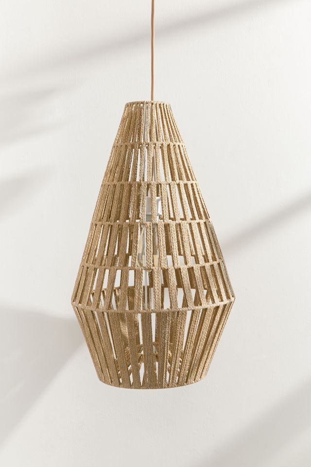 Tuyen Large Jute Pendant Light #2