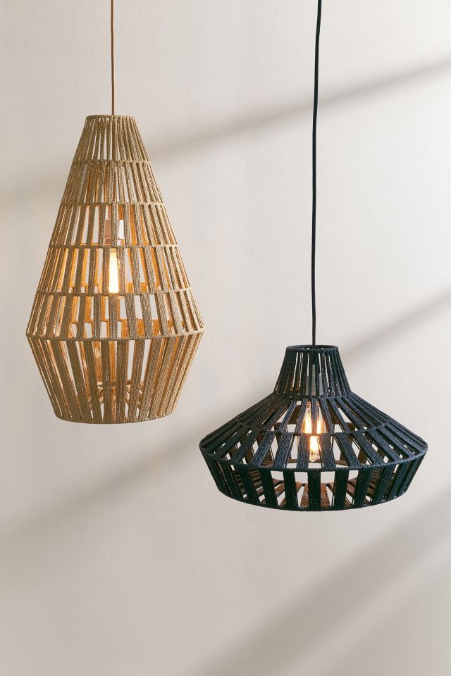 Tuyen Large Jute Pendant Light #3