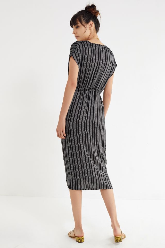 UO Twist-Front Striped Midi Dress #2