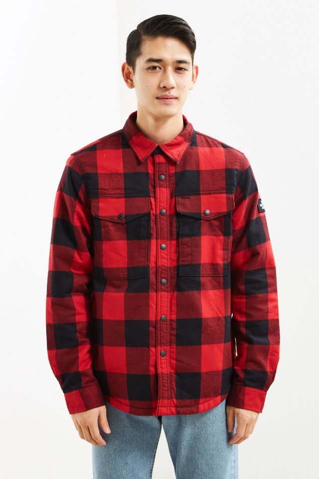 The North Face Campground Plaid Sherpa Shirt Jacket #1
