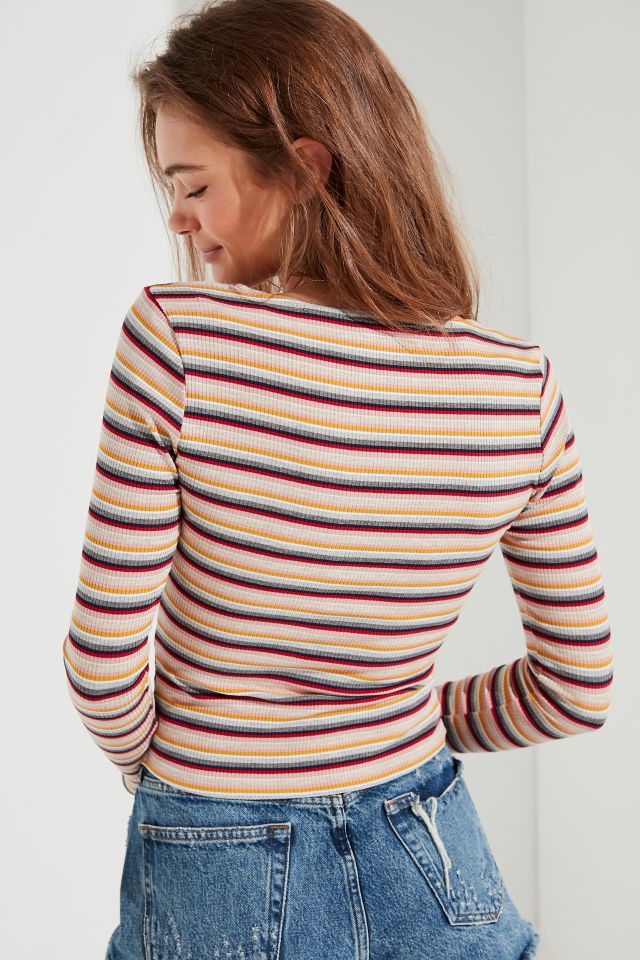 T-shirt plongeant à manches longues Kylie UO #2