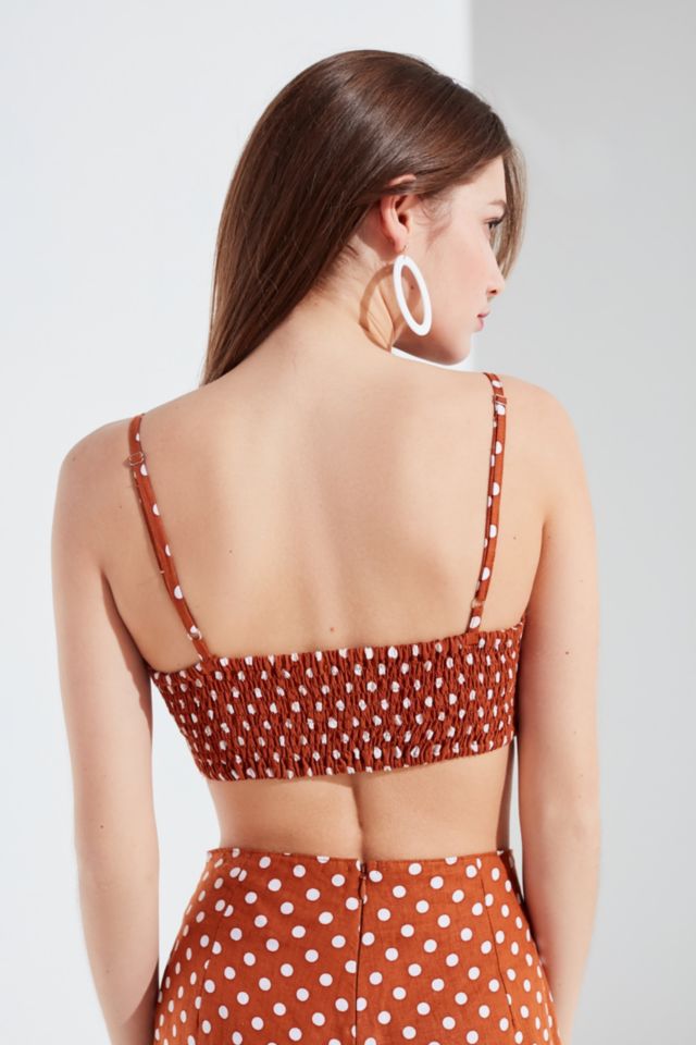 Faithfull The Brand Garnier Linen Bra Top #1