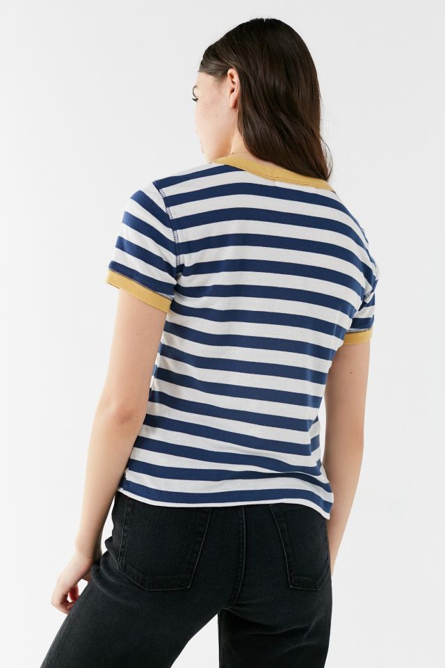 Truly Madly Deeply Striped Ringer Tee #1
