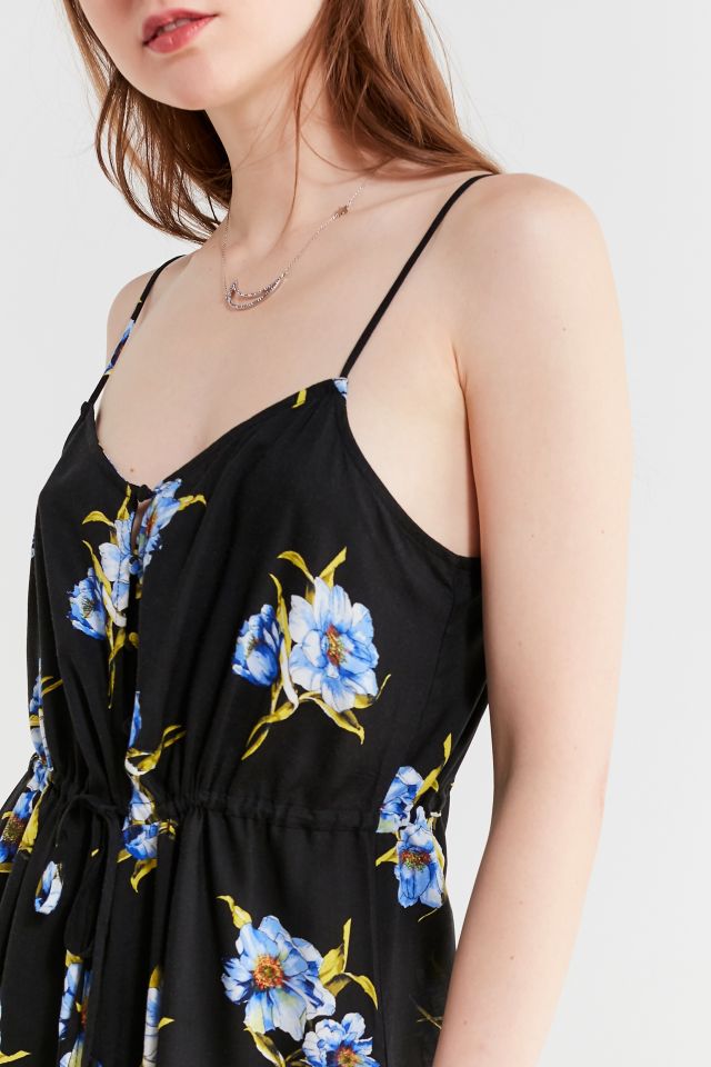 UO Button-Down Ruffle-Hem Midi Dress  #2
