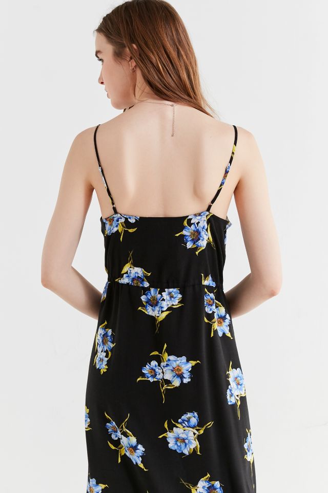 UO Button-Down Ruffle-Hem Midi Dress  #5