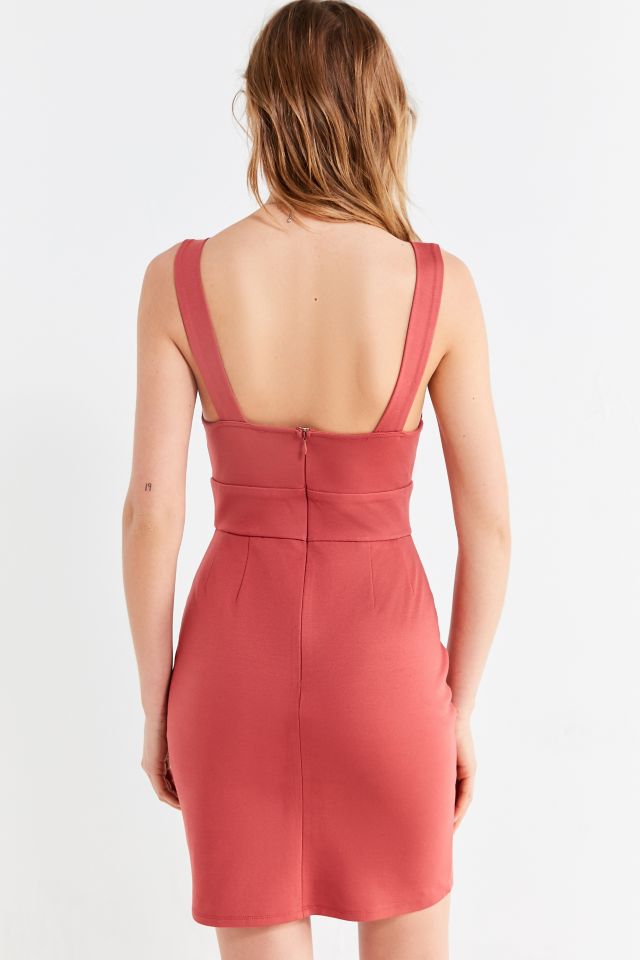 UO Plunging Bodycon Mini Dress #2