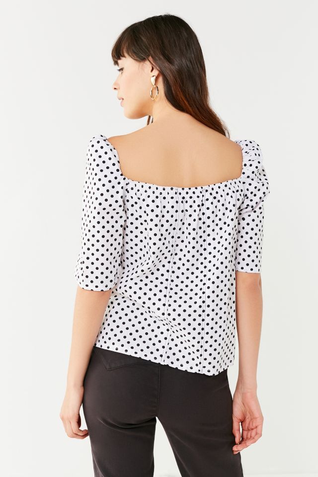 House Of Sunny Posy Polka Dot Top #1