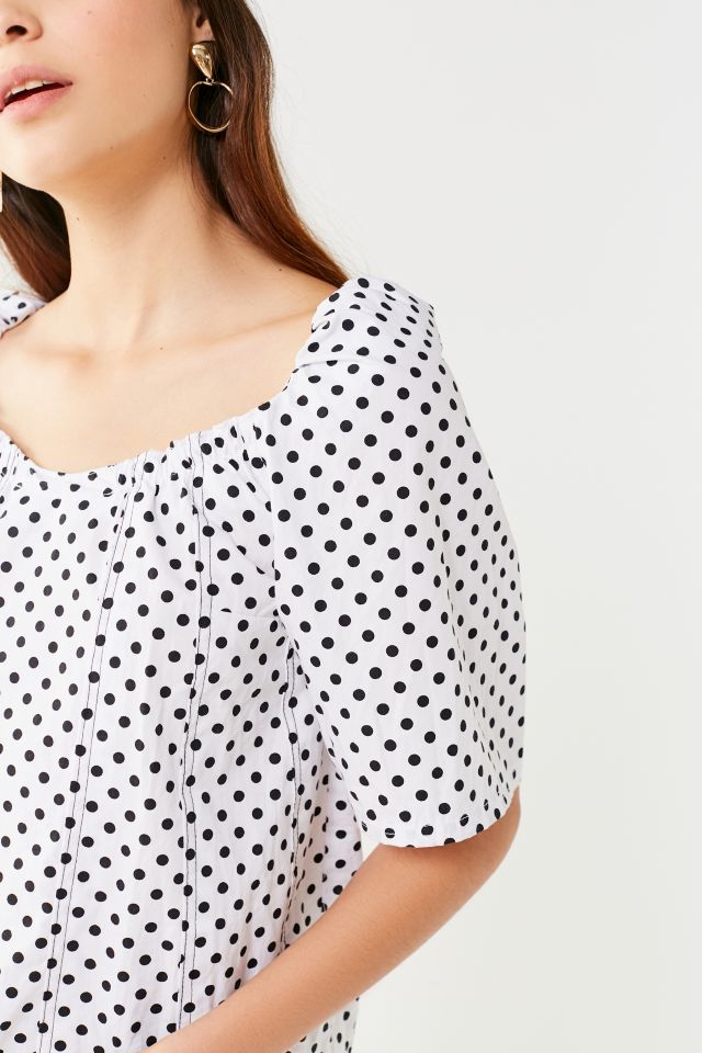 House Of Sunny Posy Polka Dot Top #3